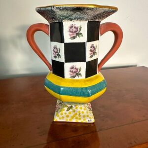 Vintage Mackenzie Childs Torquay Vase